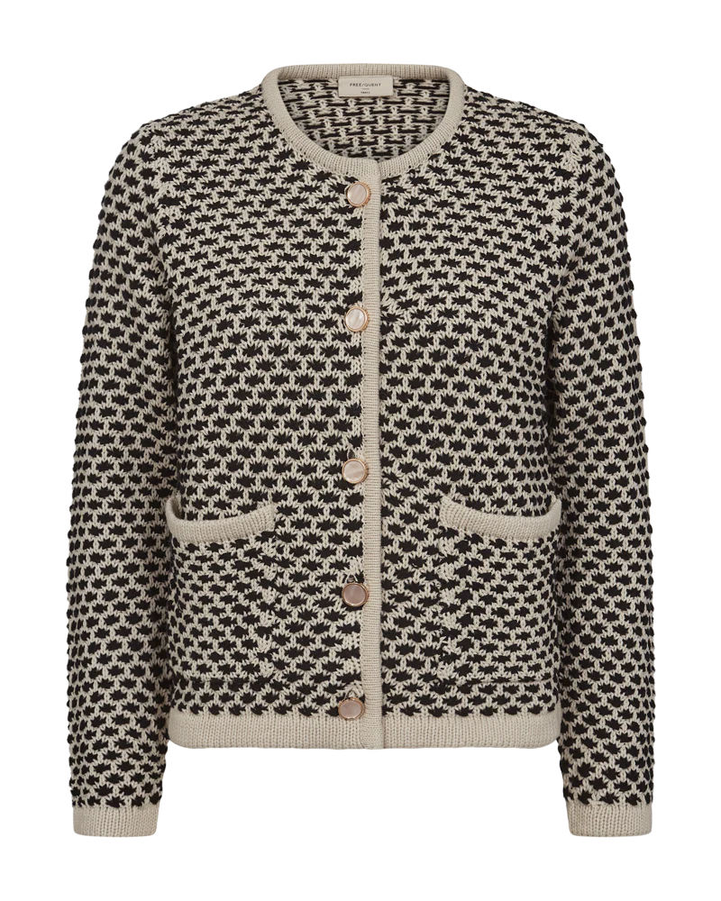 FQCOTLA - CARDIGAN - BEIGE