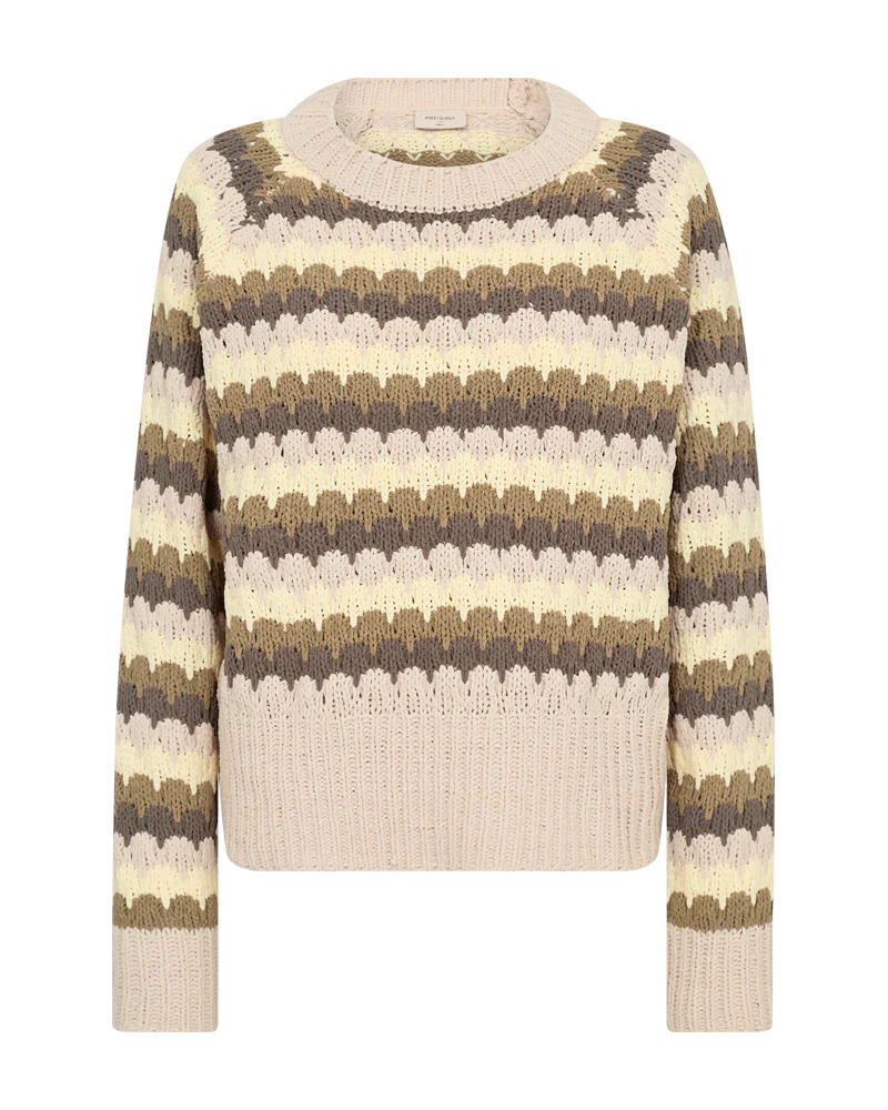 FQNEZZY - PULLOVER - BRAUN UND  BEIGE