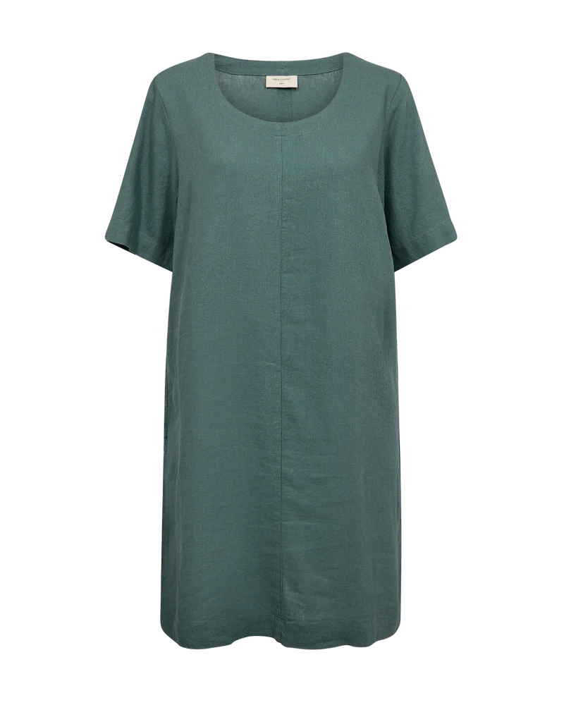 FQLAVA - LEINENKLEID - GRÜN