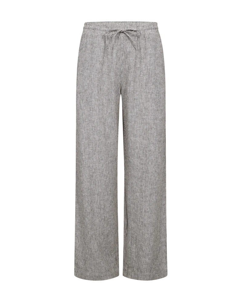 FQLAVA - LEINENHOSE - WEISS UND BRAUN