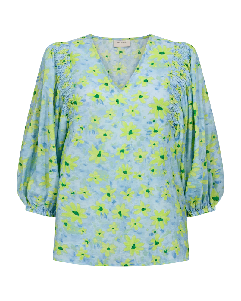 FQJOVI - BLUSE - GRÜN UND BLAU