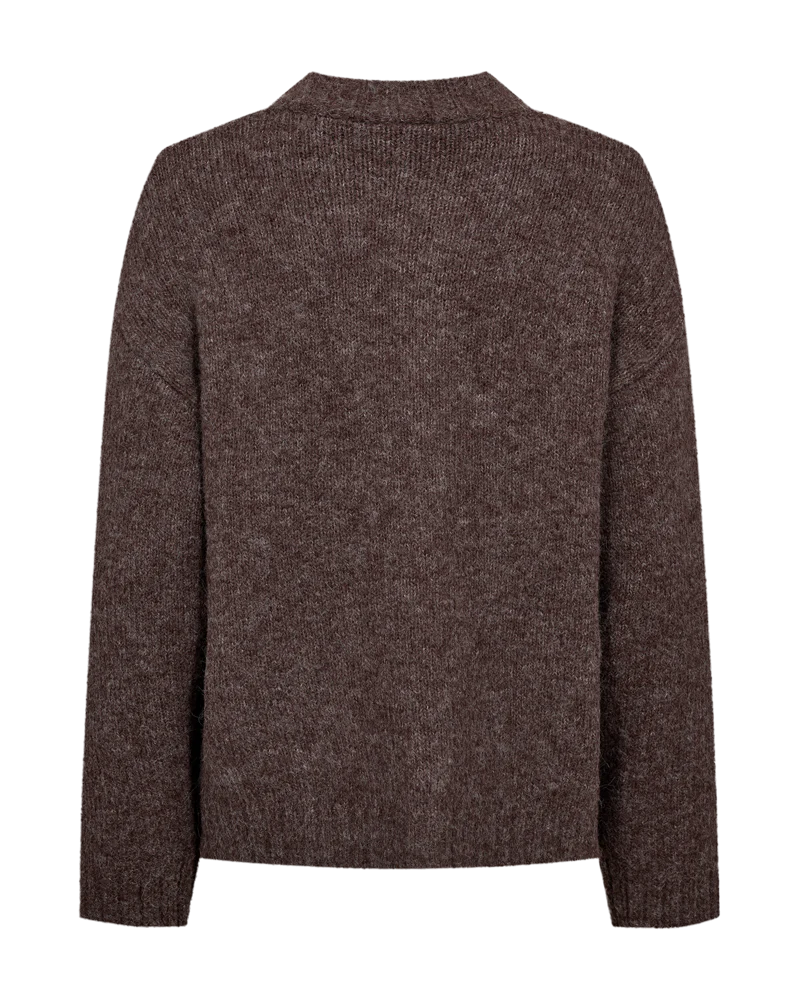 FQGRSLULU - CARDIGAN - BRAUN