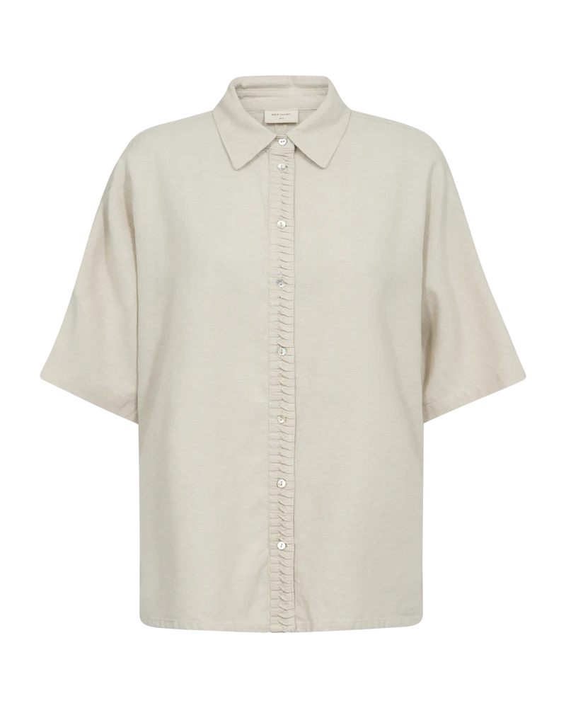 FQLAVA – LEINENHEMD - BEIGE