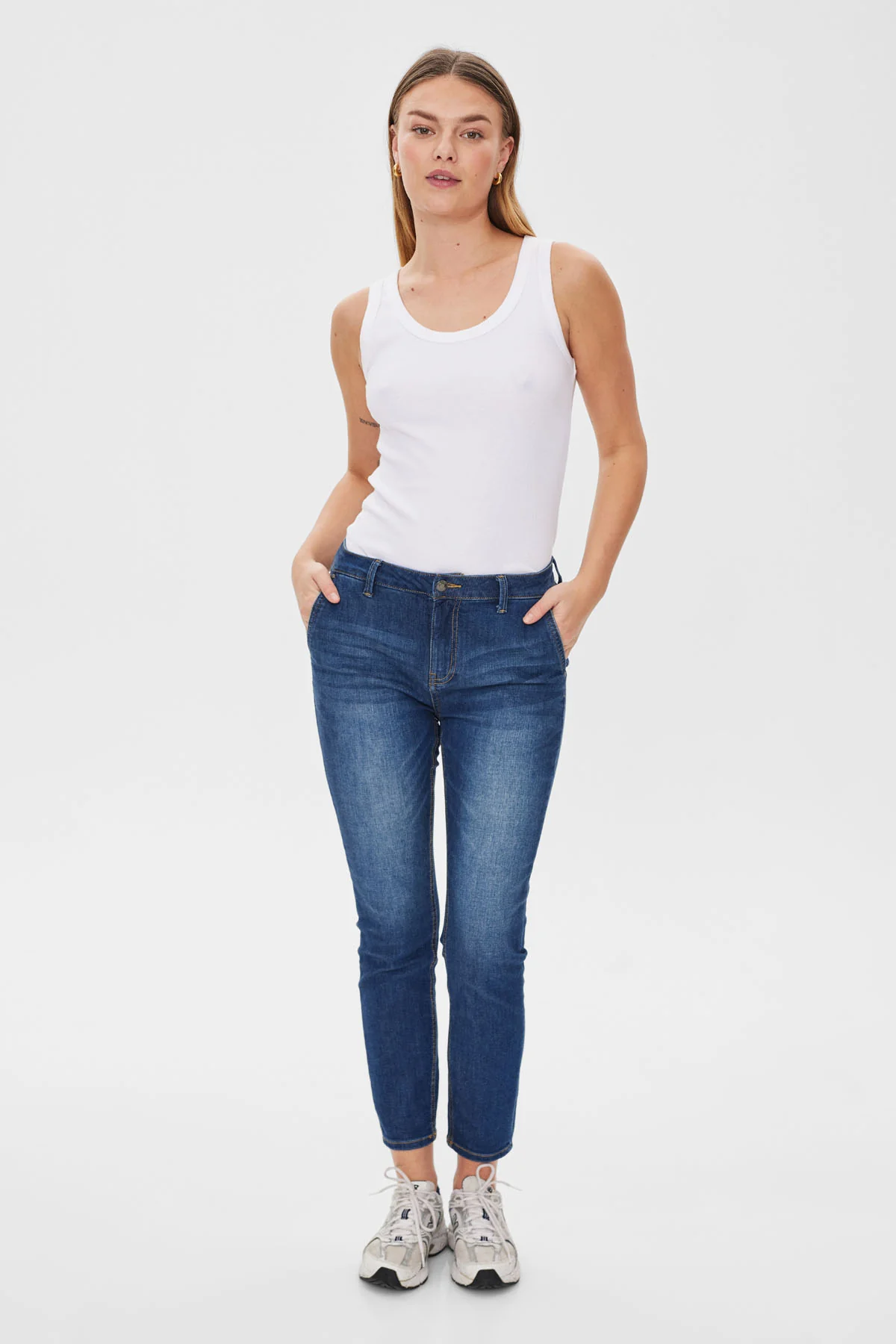 FQJANE  -  DENIM HOSES - BLAU