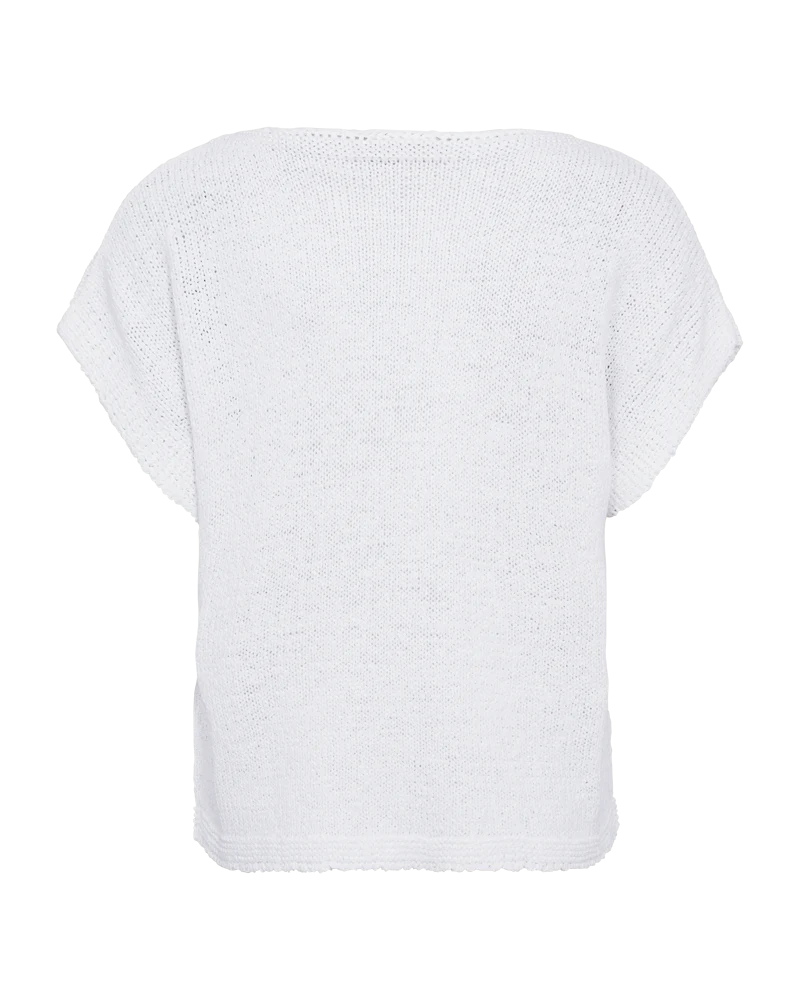 FQTAPPER - GESTRICKTER PULLOVER - WEISS
