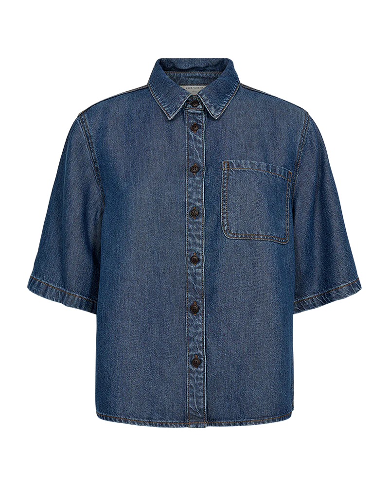 FQMILO - DENIM HEMD - BLAU
