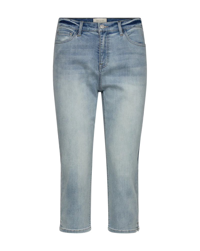 FQJANNI - CAPRI DENIM HOSE - BLAU