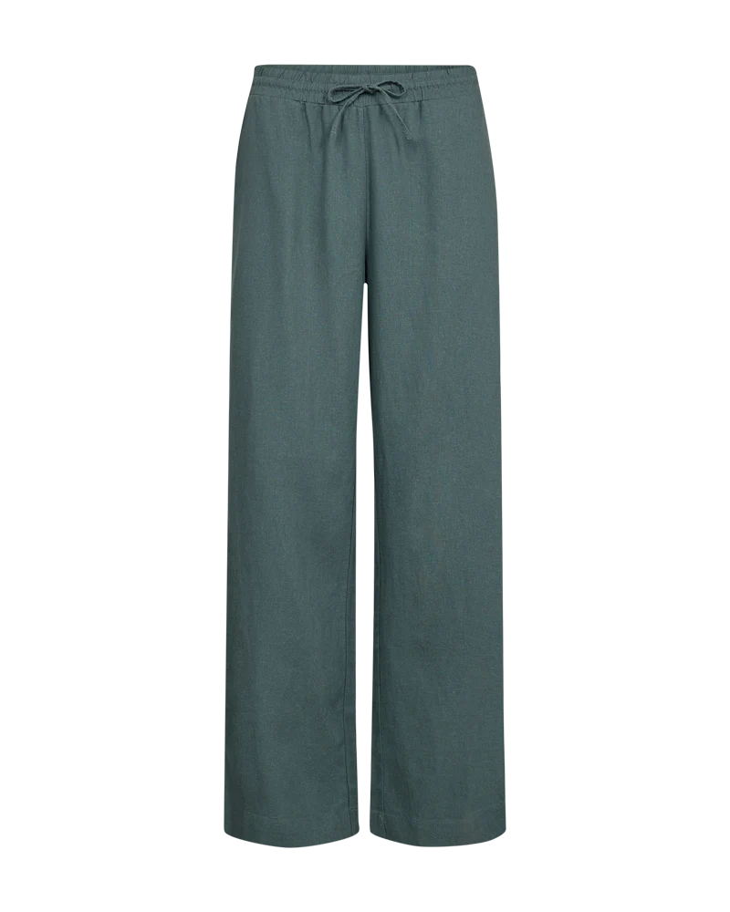 FQLAVA  - LEINENHOSE - GRÜN