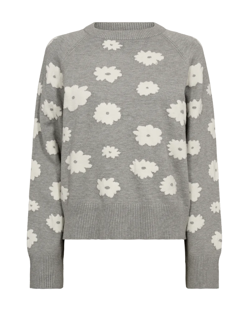 FQALPI - PULLOVER - GRAU UND WEISS