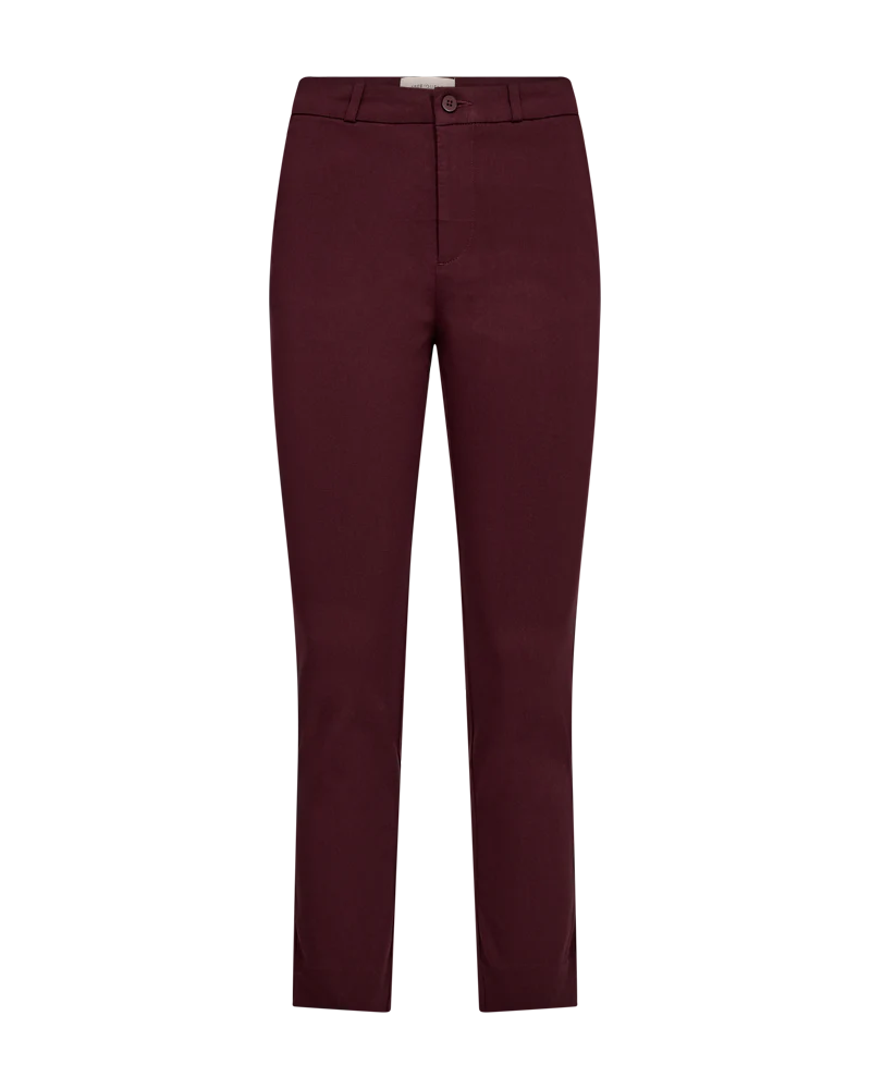 FQSOLVEJ – KNÖCHELLANGE HOSE - BORDEAUX