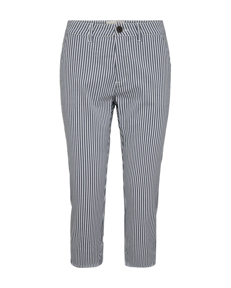 FQREX - GESTREIFTE CAPRIHOSE - BLAU UND WEISS