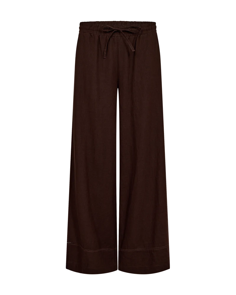 FQLALUNA - LEINENHOSE - BRAUN