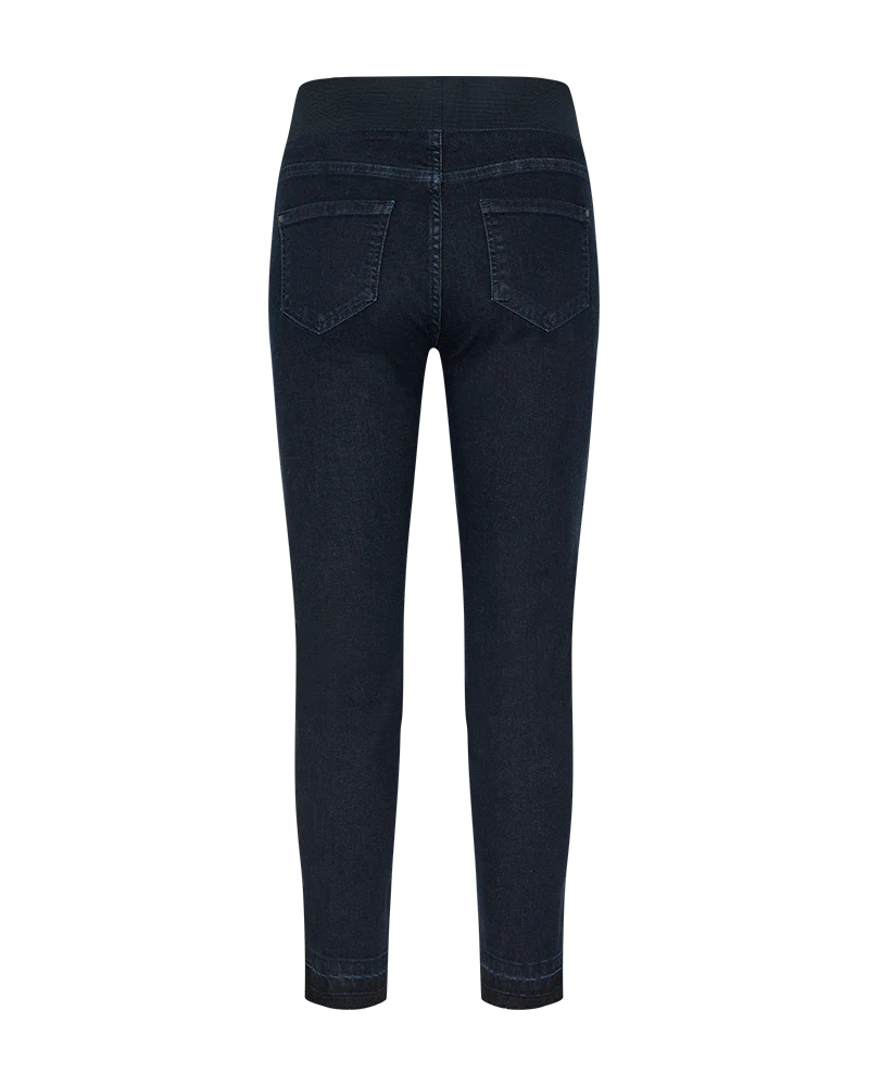 FQSHANTAL - KNÖCHELHOSE MIT ELASTISCHEM BUND - BLAU