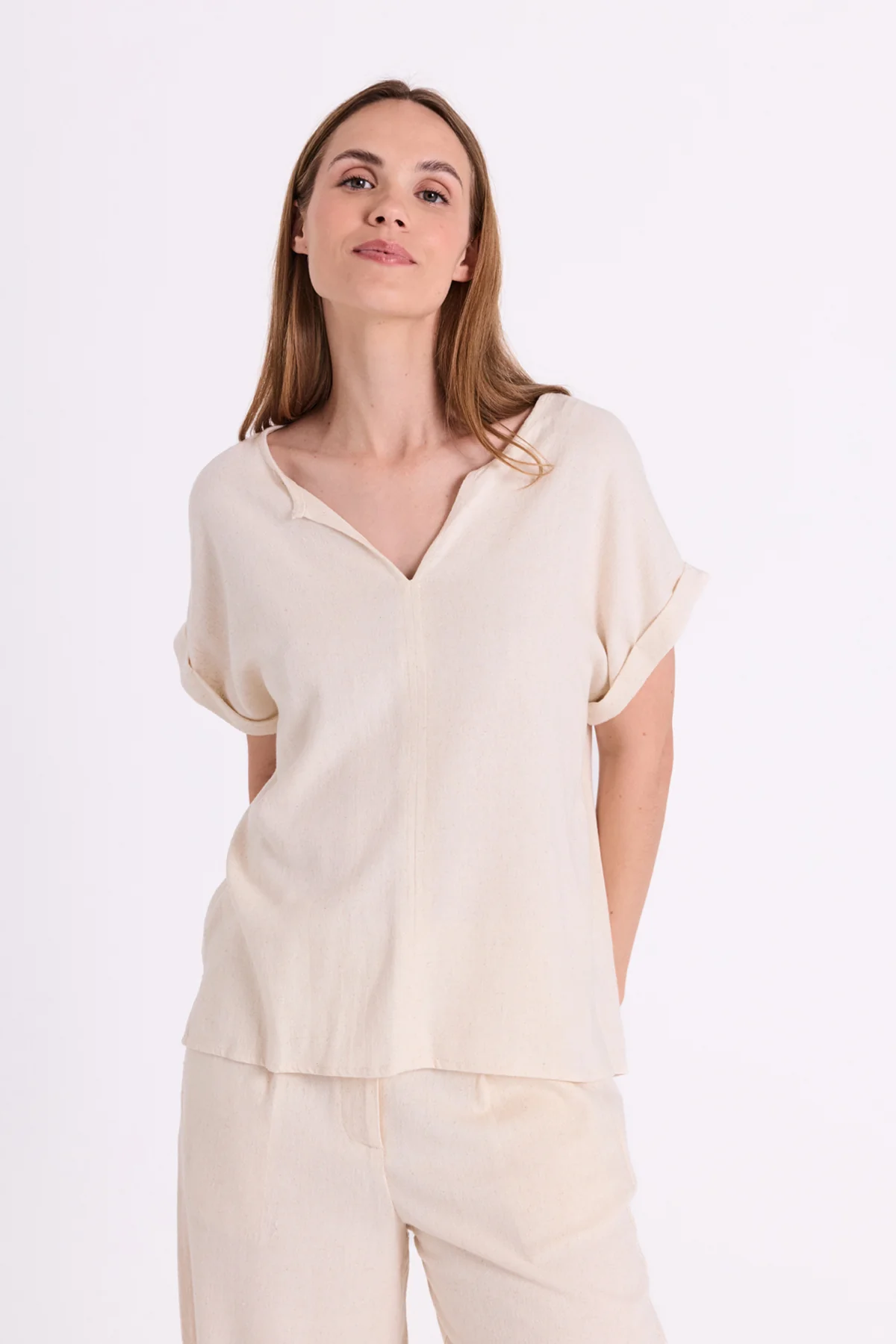 FQLANEY - BLUSE - BEIGE