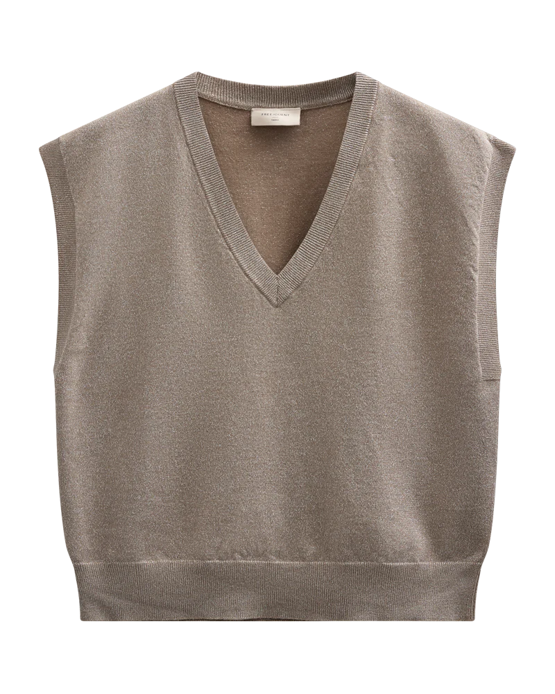 FQBISOLO - WESTE - GRAU UND BRAUN