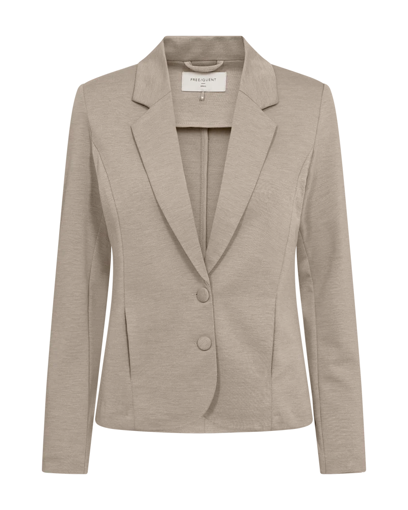 FQNANNI - FIGURBETONTER BLAZER - BRAUN