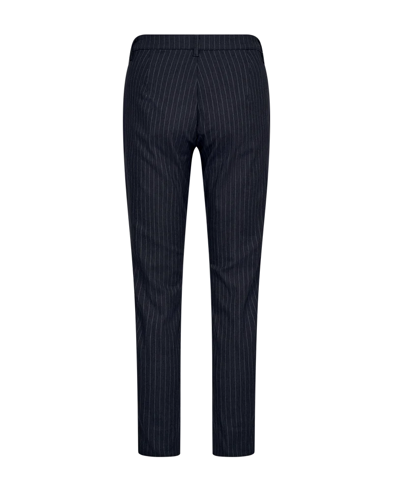 FQREX – NADELGESTREIFTE HOSE - BLAU UND GRAU