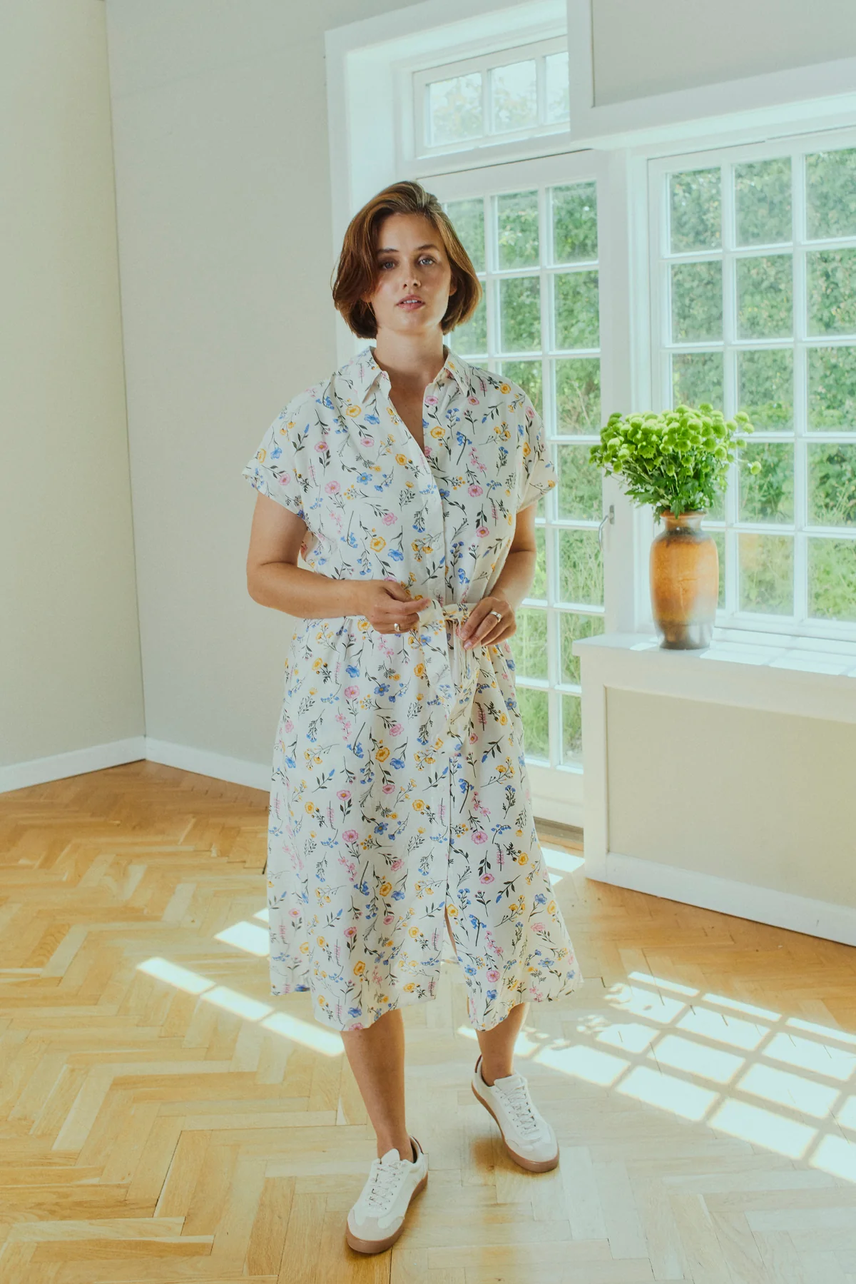 FQMOLLI - KLEID - WEISS UND GELB