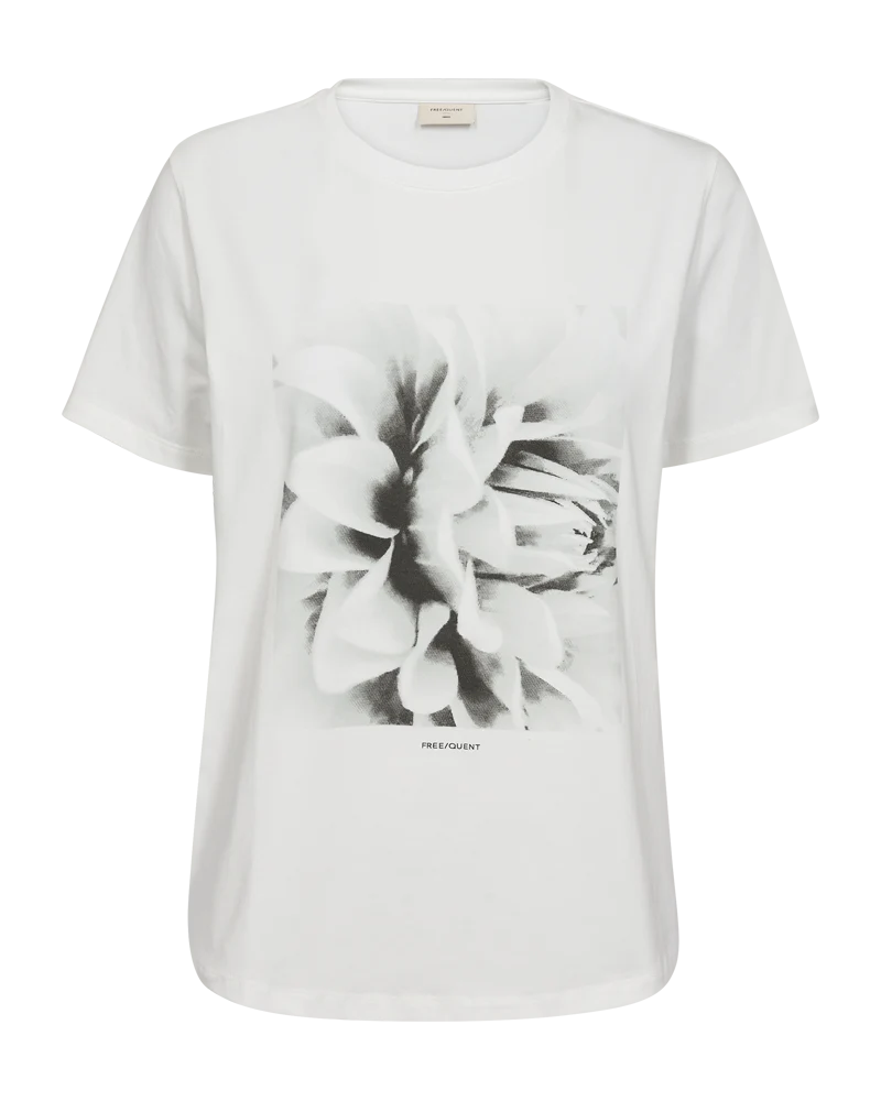 FQSURE - T-SHIRT MIT PRINT - SCHWARZ UND WEISS
