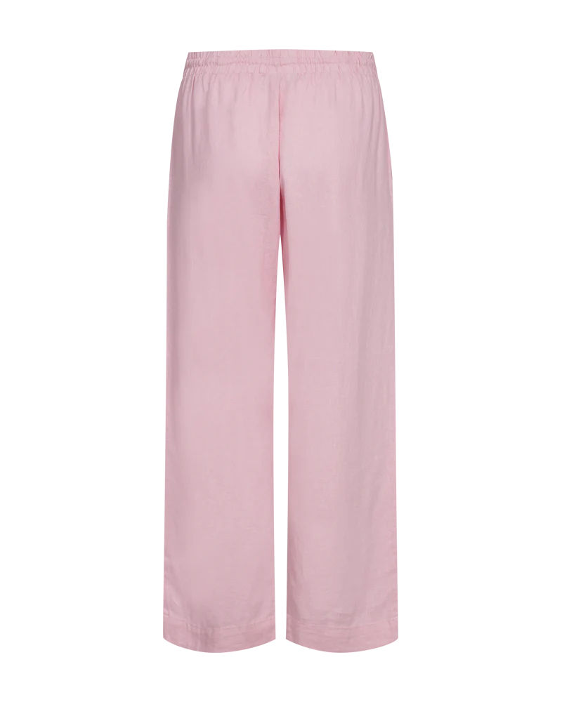 FQLAVA - KNÖCHELHOSE MIT LEINEN - ROSA