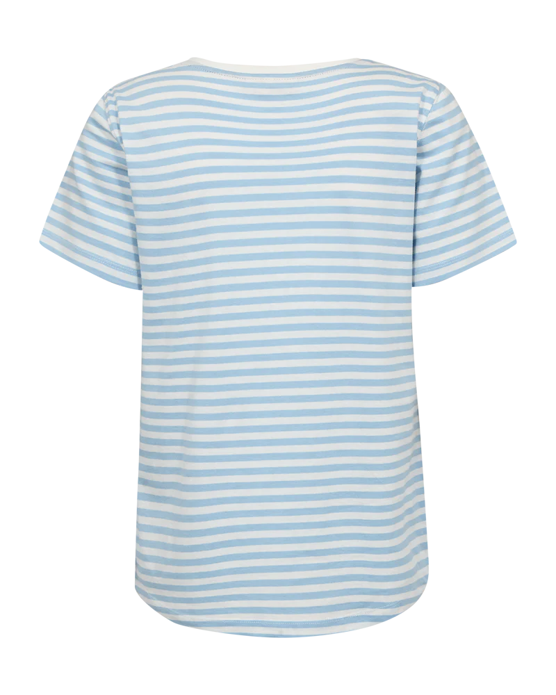 FQMIAN - T-SHIRT - WEISS UND BLAU