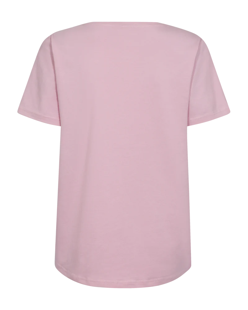 FQFENJAL - T-SHIRT MIT STRASSSTEINEN - ROSE