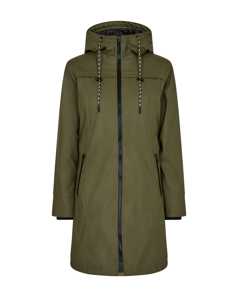 FQRAIN - WASSERABWEISENDE REGENJACKE - GRUN