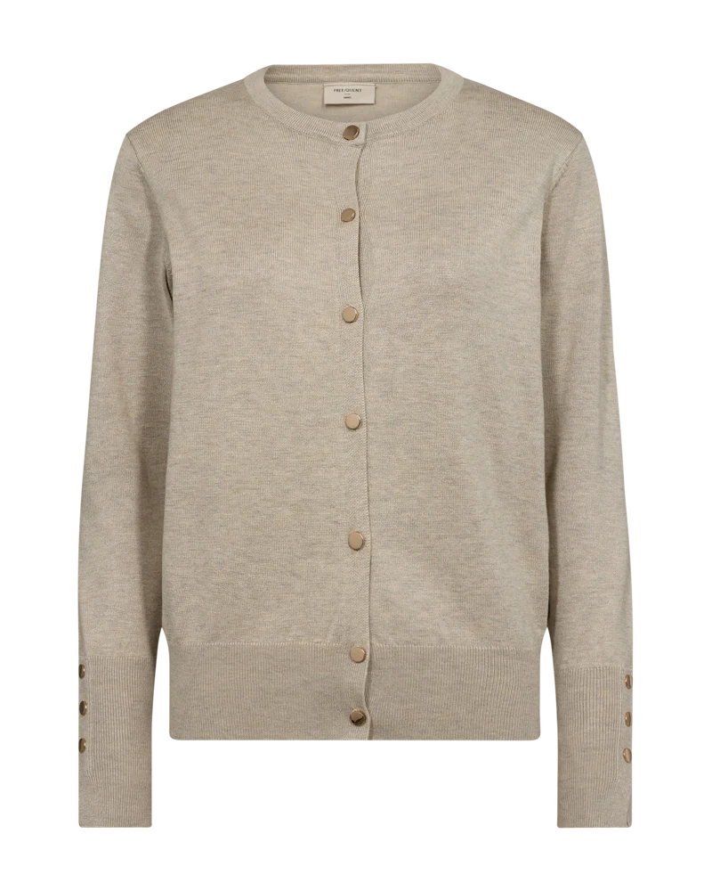 FQKATIE – FEINSTRICK-CARDIGAN - BEIGE