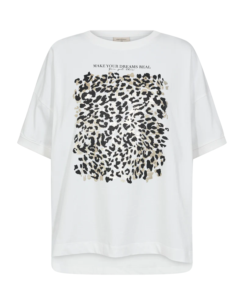 FQCAROL - T-SHIRT MIT PRINT - SCHWARZ UND  WEISS