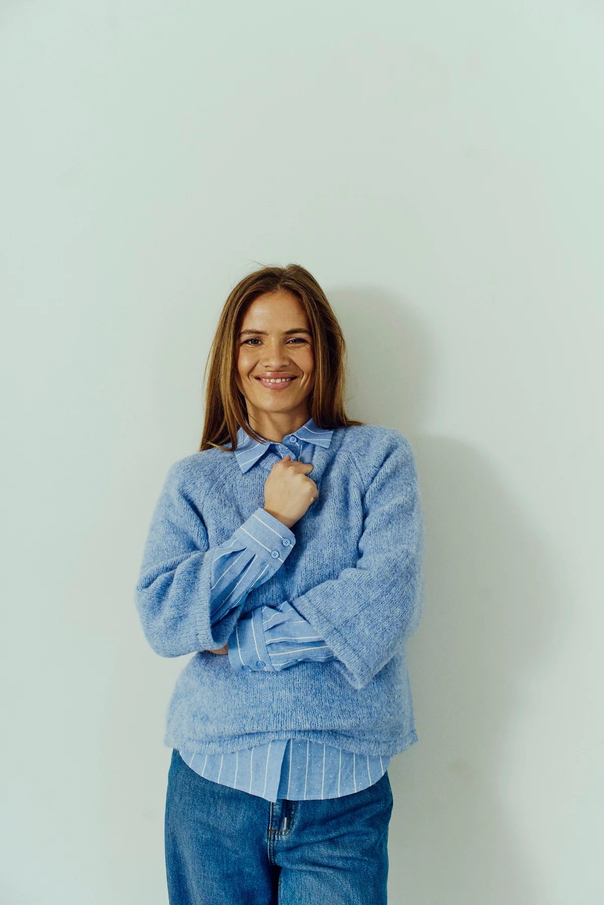 FQGRSLULU - PULLOVER - BLAU