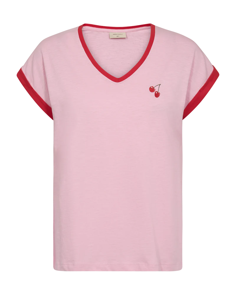 FQVIVA - T-SHIRT - ROSA UND ROT