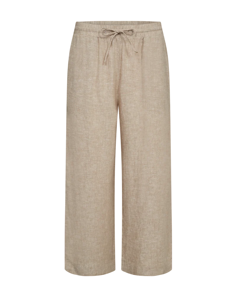 FQLAVA - 7/8 LEINENHOSE - BEIGE