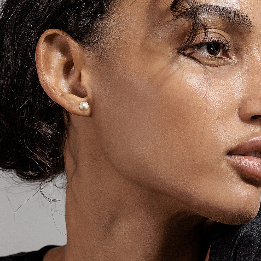 7mm Freshwater Cultured Pearl Studs