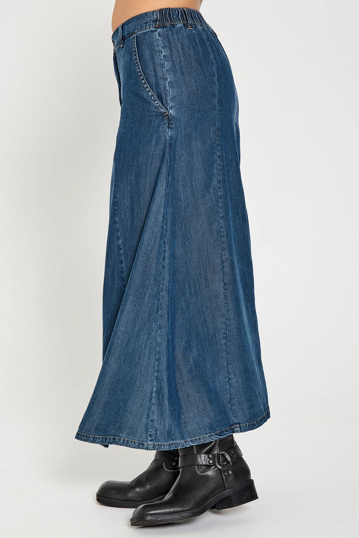 FQWILKE – DENIM-LOOK-ROCK - BLAU
