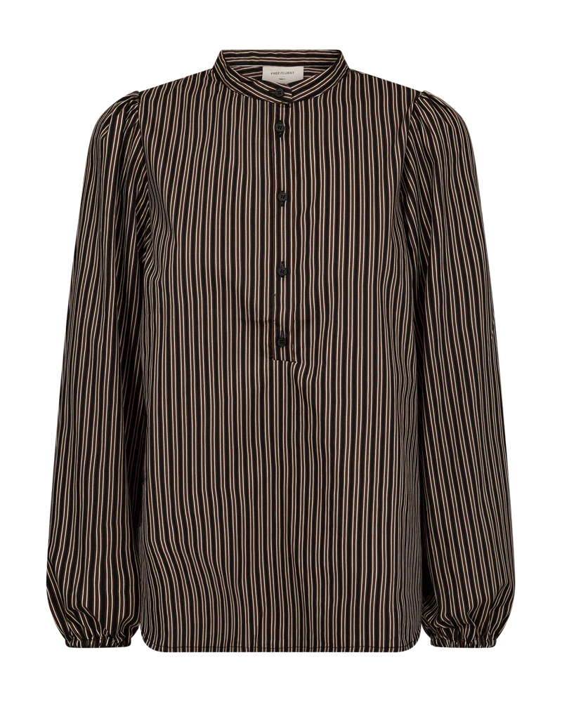 FQJOLIE – BLUSE - SCHWARZ UND BRAUN