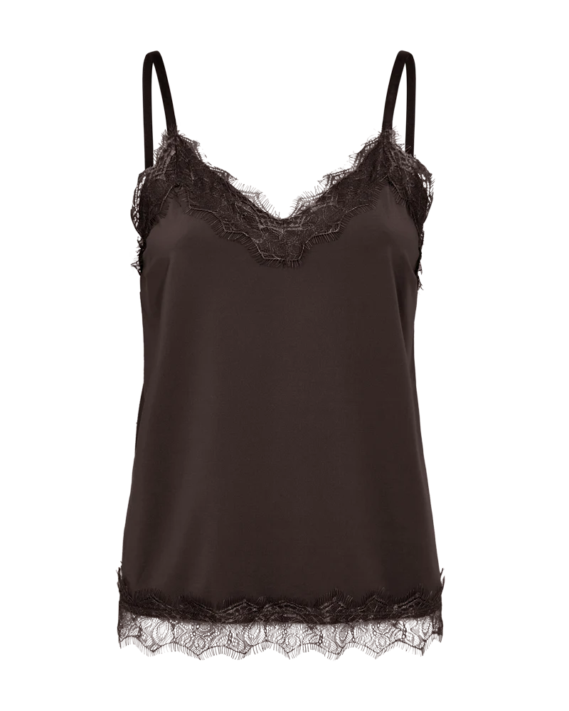 FQBICCO - SPITZENTOP - BRAUN