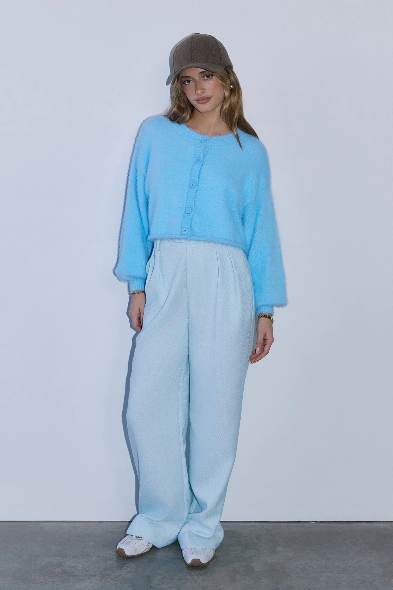Cloud Nine Fluffy Cardigan Blue