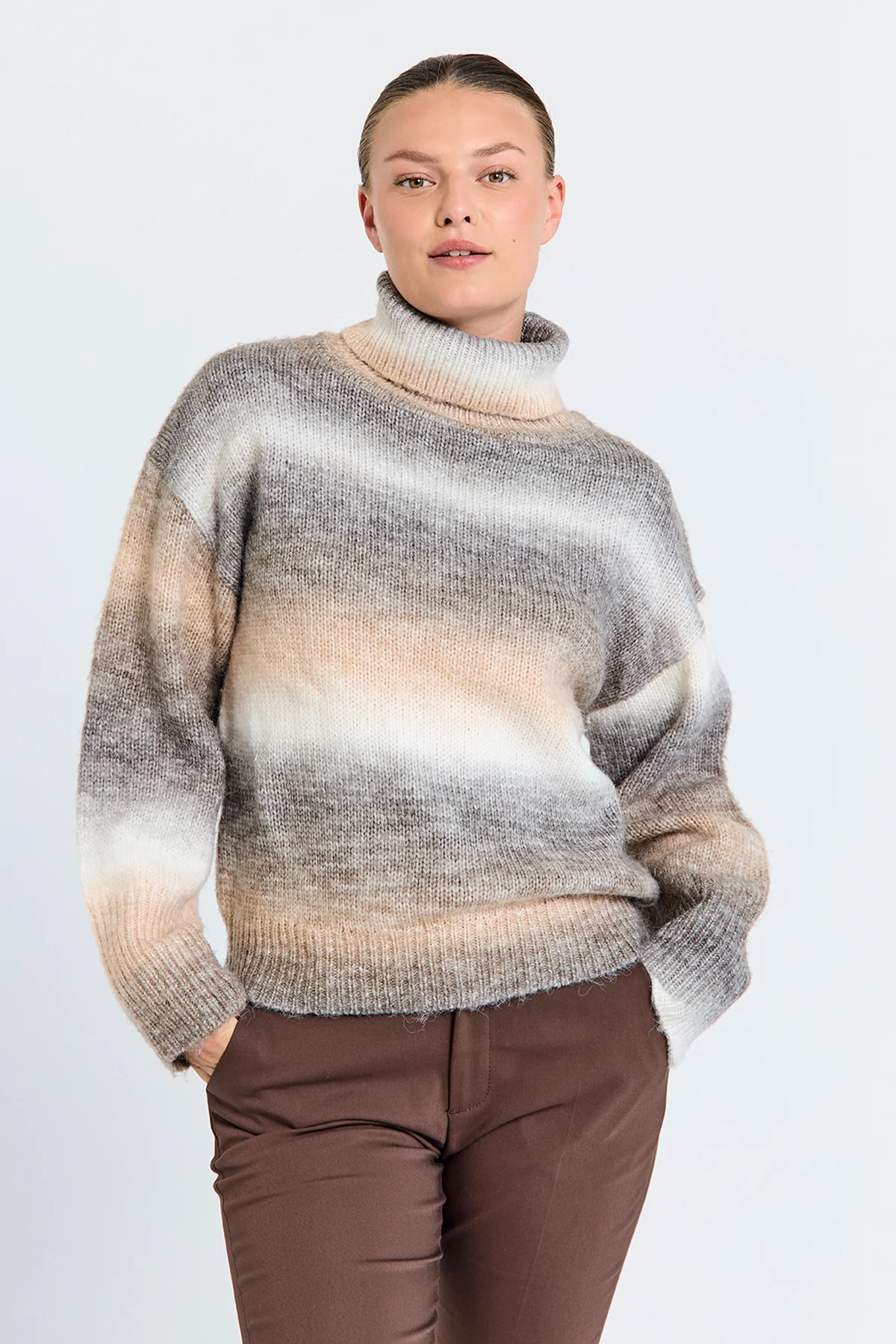 FQSASU - PULLOVER - BRAUN