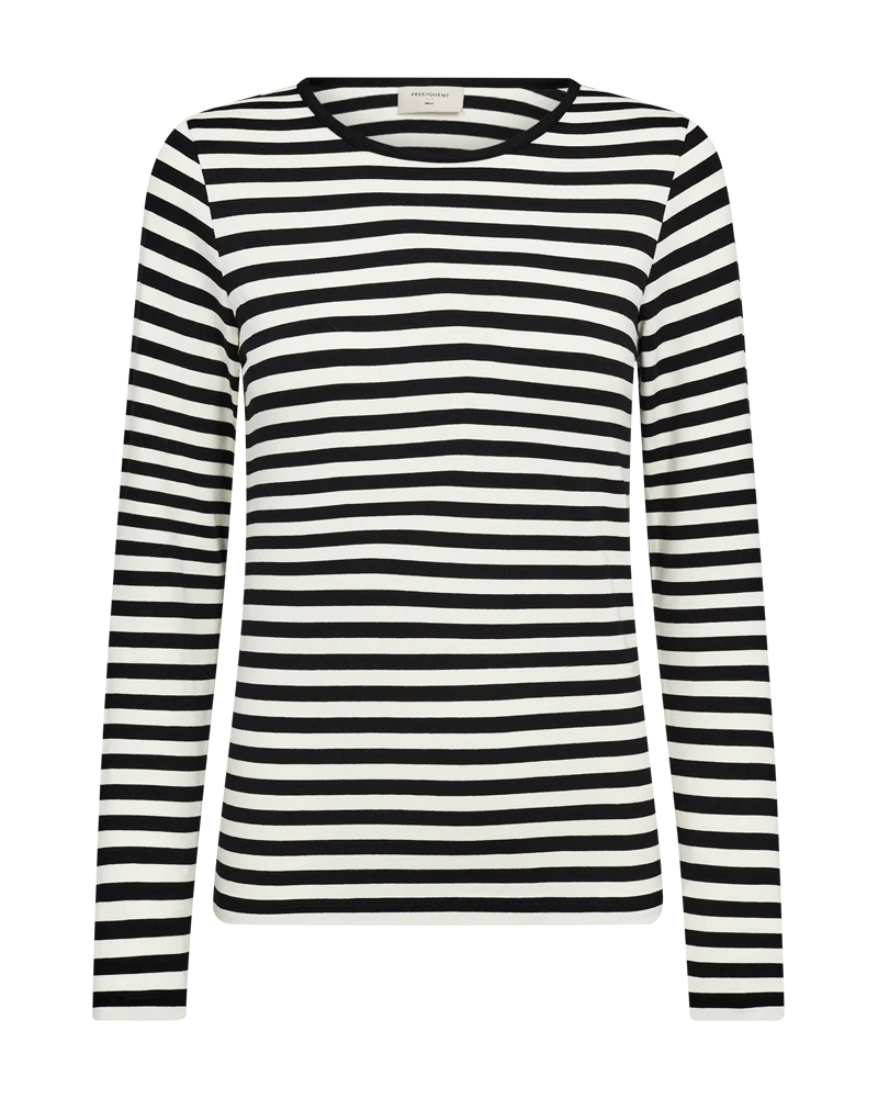 FQLIANA – LANGÄRMLIGES T-SHIRT - SCHWARZ