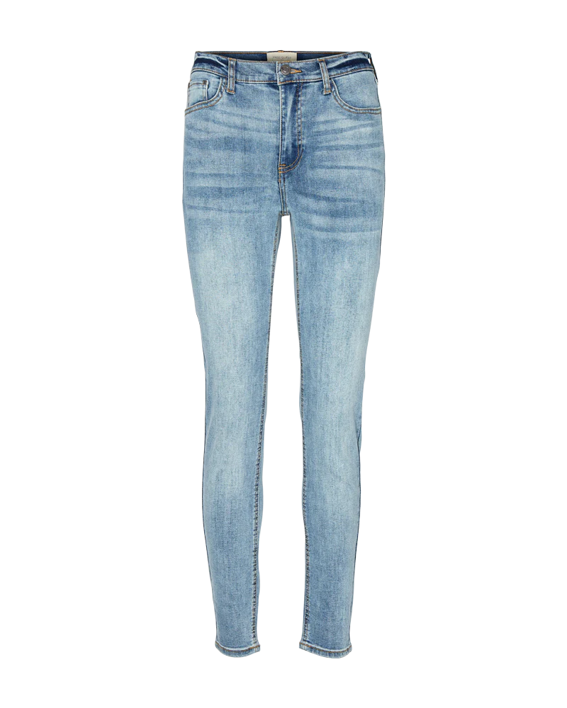 FQHARLOW - ENG GESCHNITTENE JEANS - BLAU