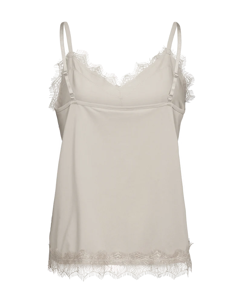 FQBICCO - SPITZENTOP - BEIGE