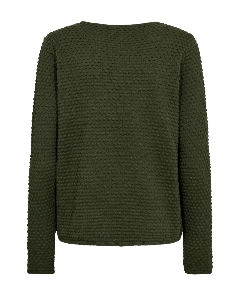 FQDODO - PULLOVER MIT GEPUNKTETER TEXTUR - GRÜN