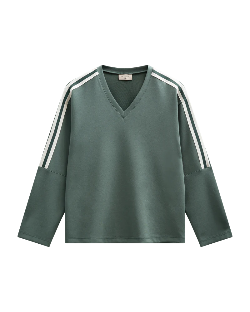 FQLUCINDA - PULLOVER - WEISS UND GRÜN