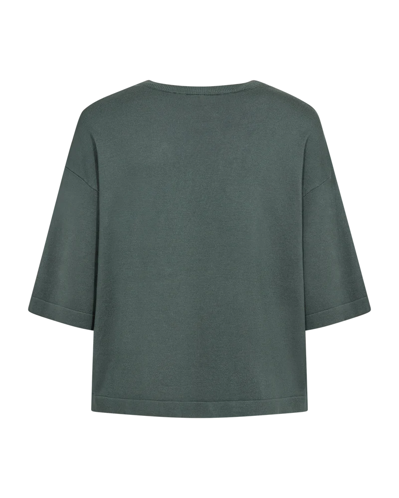 FQCONNY – FEINSTRICK-PULLOVER - GRÜN
