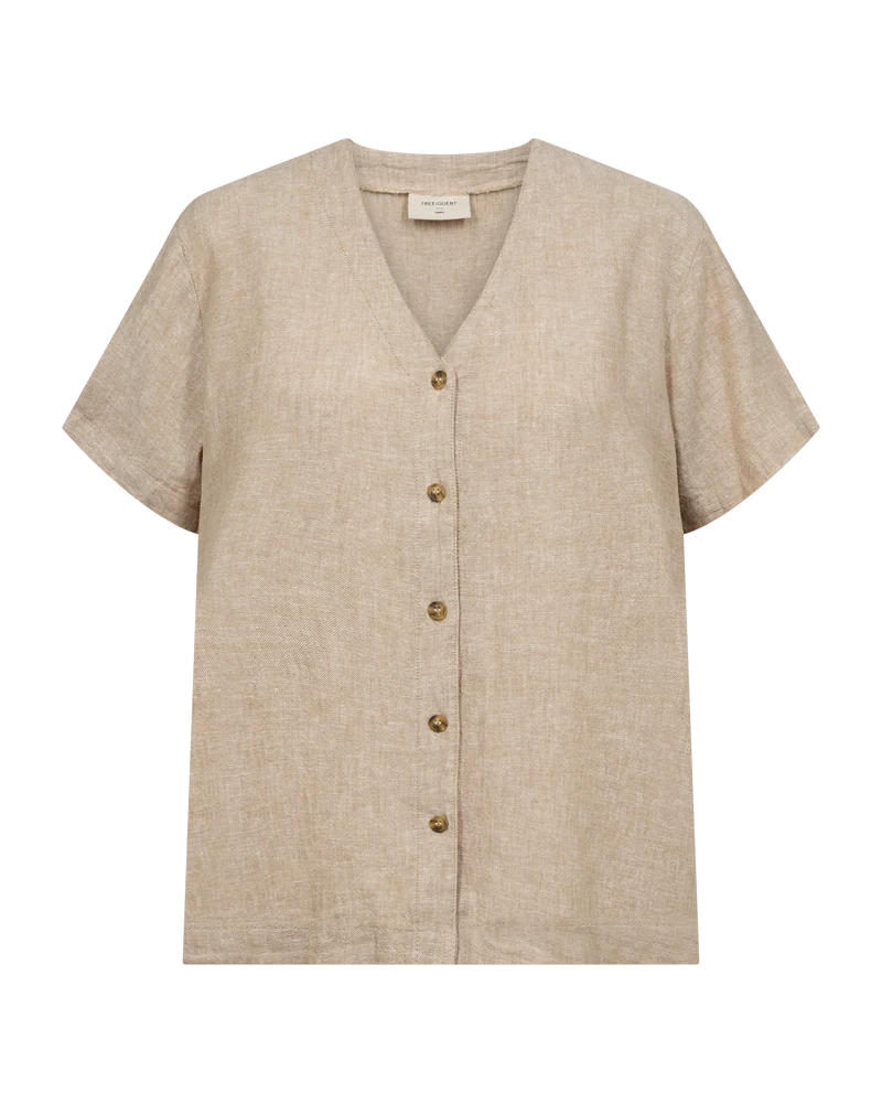 FQLAVA - LEINENHEMD - BEIGE