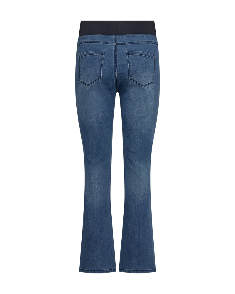 FQSHANTAL - DENIM-HOSE - BLAU
