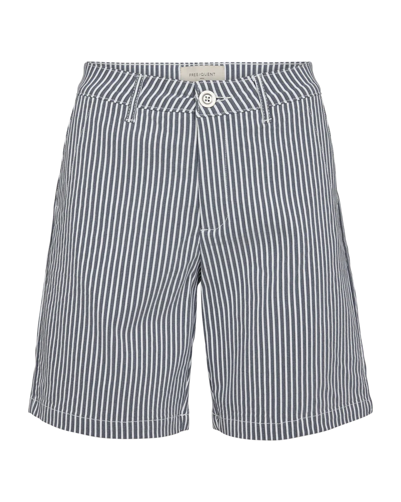 FQREX - GESTREIFTE SHORTS - BLAU UND WEISS