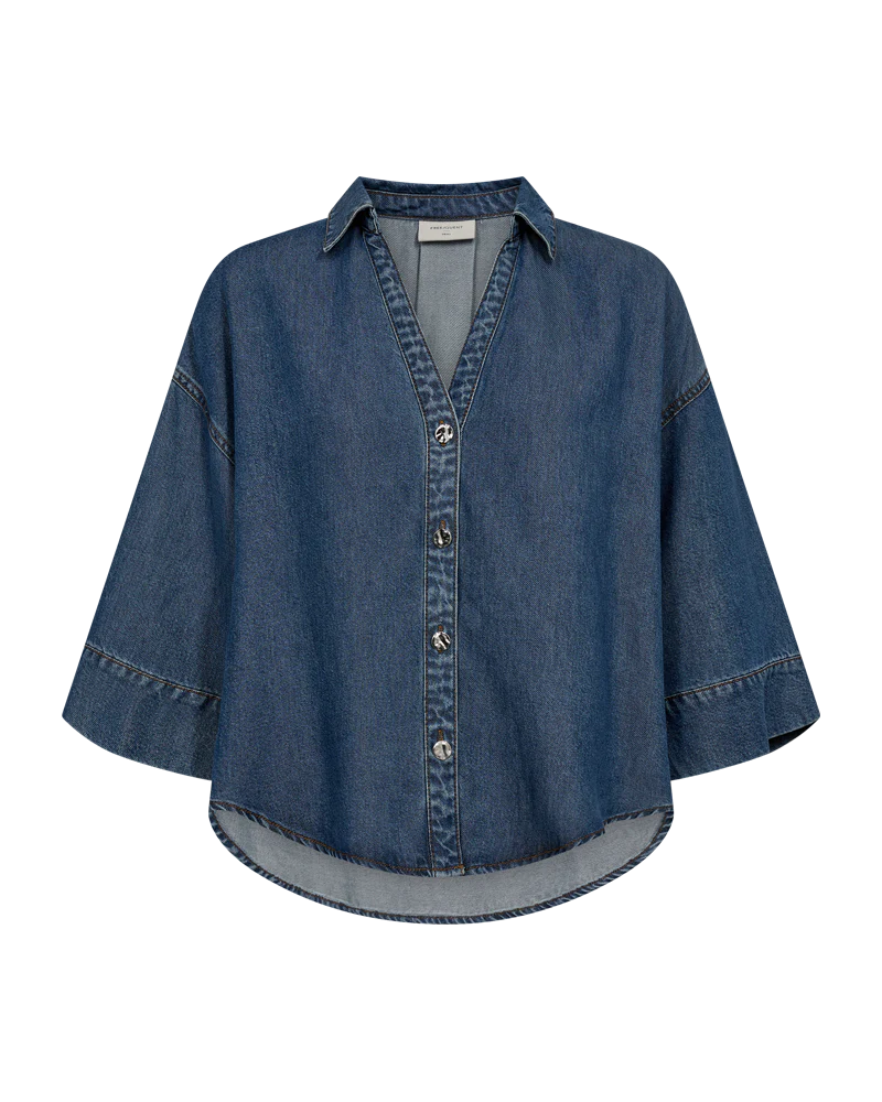 FQMILO - DENIM HEMD - BLAU