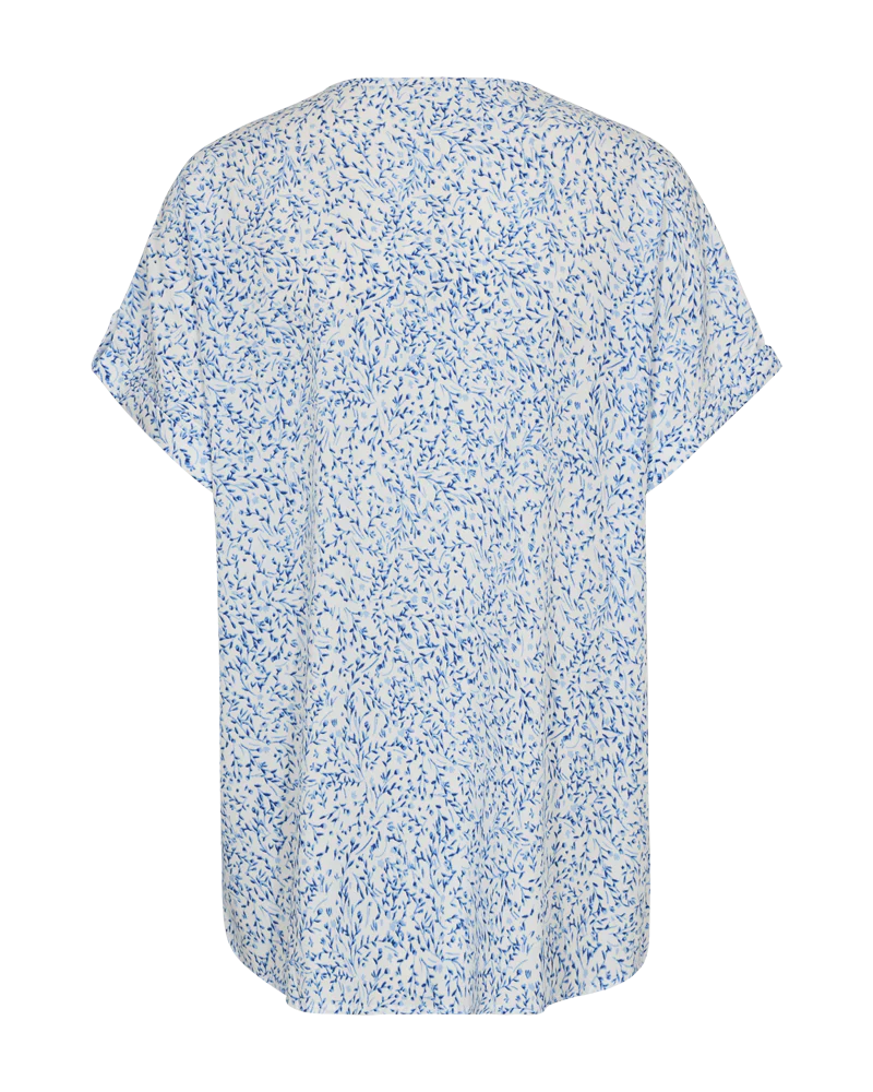 FQADNEY - FLORALES HEMD - WEISS UND BLAU