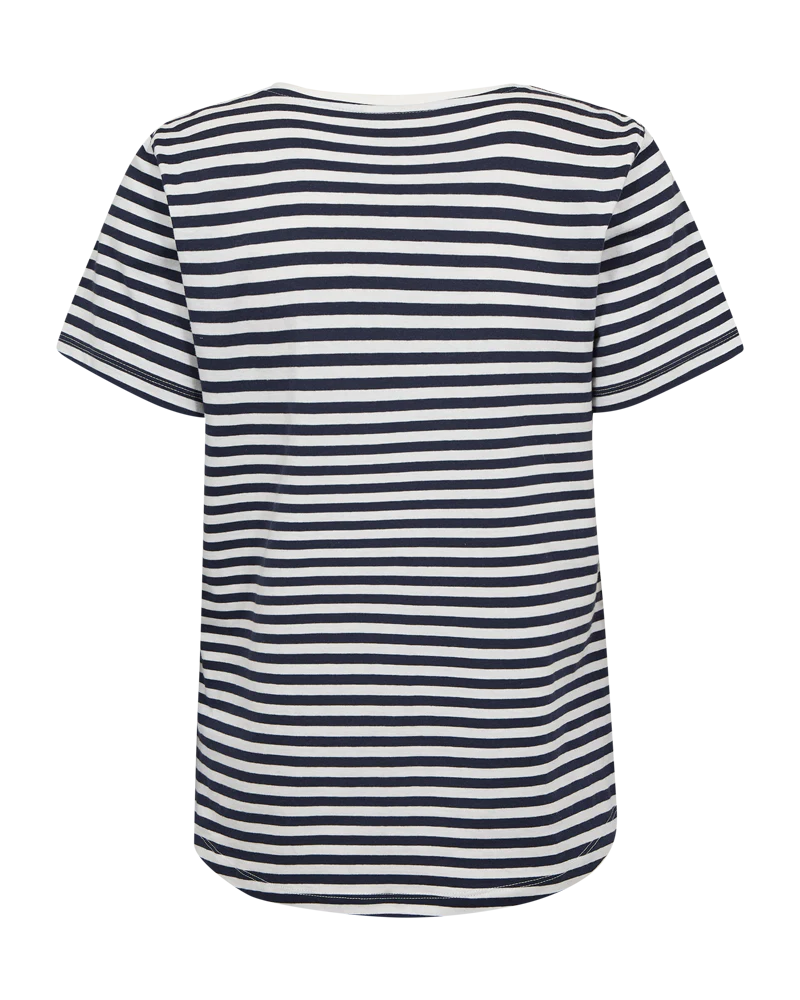 FQMIAN - T-SHIRT - WEISS UND BLAU